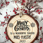 Personalised Rustic Christmas Tree Decoration