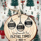 Personalised Rustic Christmas Tree Decoration