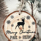 Personalised Rustic Christmas Tree Decoration