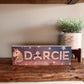Rustic Personalised Name Block on Reclaimed Wood