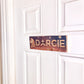 Rustic Personalised Name Block on Reclaimed Wood