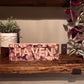 Rustic Personalised Name Block on Reclaimed Wood