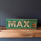 Rustic Personalised Name Block on Reclaimed Wood