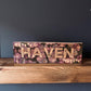 Rustic Personalised Name Block on Reclaimed Wood