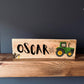 Rustic Personalised Name Block on Reclaimed Wood